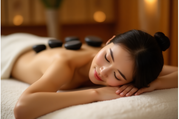 Localized Hot Stone Massage